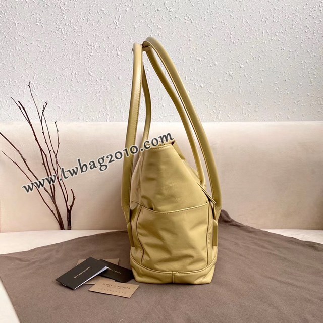 Bottega veneta高端女包 96009 寶緹嘉新款Arco48油蠟皮包 BV經典款小牛皮質中號手提包  gxz1225